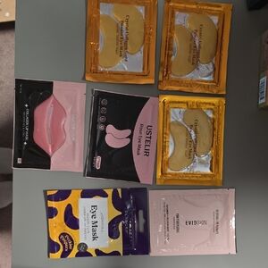 Assorted Eye Masks Set With One Lip Mask